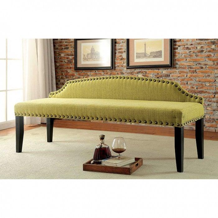 Hasselt CM-BN6880GR-L Green Contemporary Bench By furniture of america - sofafair.com