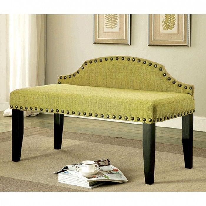 Hasselt CM-BN6880GR-S Green Contemporary Bench By furniture of america - sofafair.com