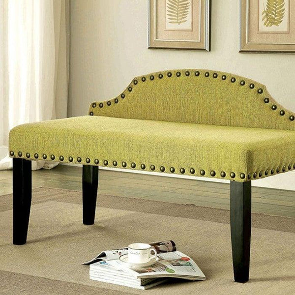Hasselt CM-BN6880GR-S Green Contemporary Bench By furniture of america - sofafair.com