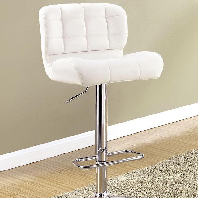 Kori CM-BR6152WH White Contemporary Bar Chair By Furniture Of America - sofafair.com