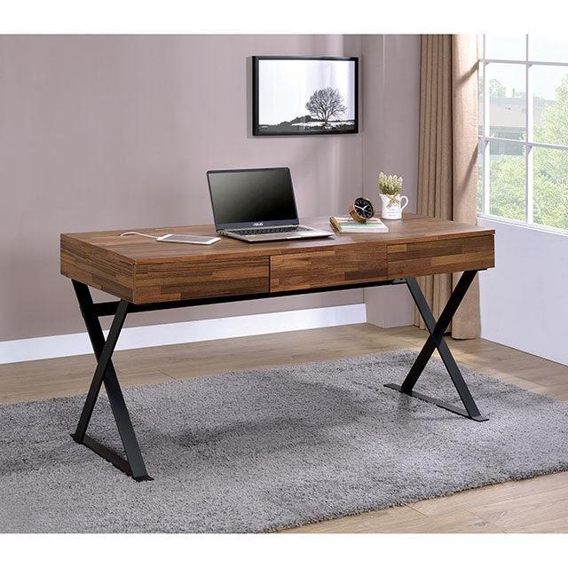 Tensed CM-DK807 Black Industrial Desk By Furniture Of America - sofafair.com