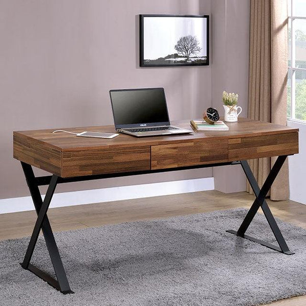 Tensed CM-DK807 Black Industrial Desk By Furniture Of America - sofafair.com