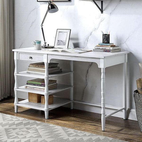 Moers CM-DK927 White Transitional Desk By Furniture Of America - sofafair.com