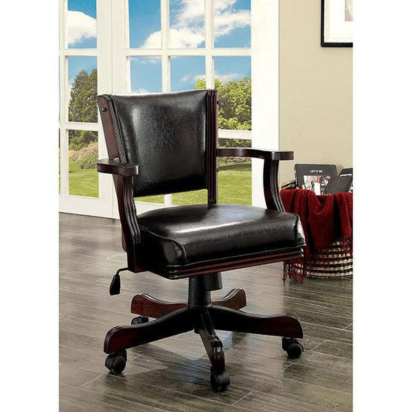 Rowan CM-GM340CH-AC Cherry Transitional Arm Chair By Furniture Of America - sofafair.com