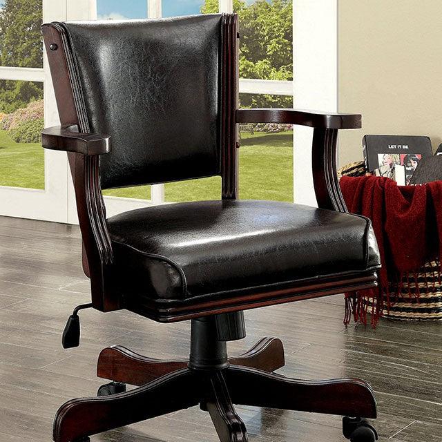 Rowan CM-GM340CH-AC Cherry Transitional Arm Chair By Furniture Of America - sofafair.com