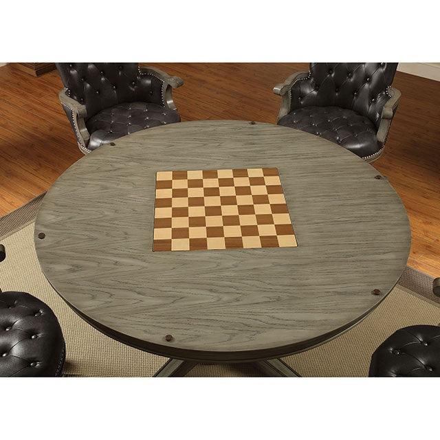 Yelena CM-GM357T Gray Transitional Game Table By Furniture Of America - sofafair.com