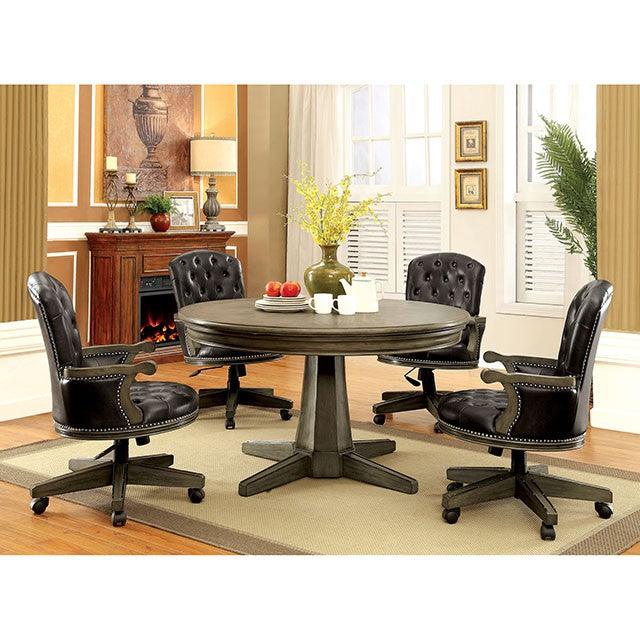 Yelena CM-GM357T Gray Transitional Game Table By Furniture Of America - sofafair.com