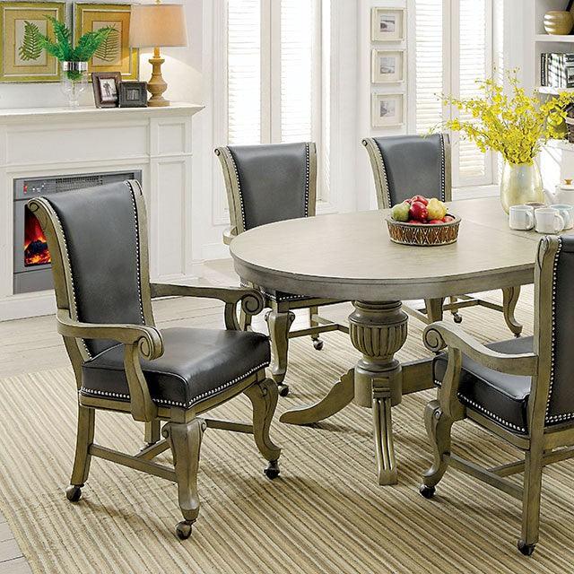 Melina CM-GM367GY-T Gray Transitional Game Table By Furniture Of America - sofafair.com