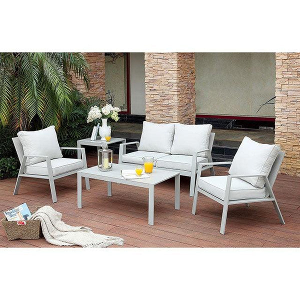 Cordelia CM-OC1765-E Light Gray Contemporary Side Table By Furniture Of America - sofafair.com