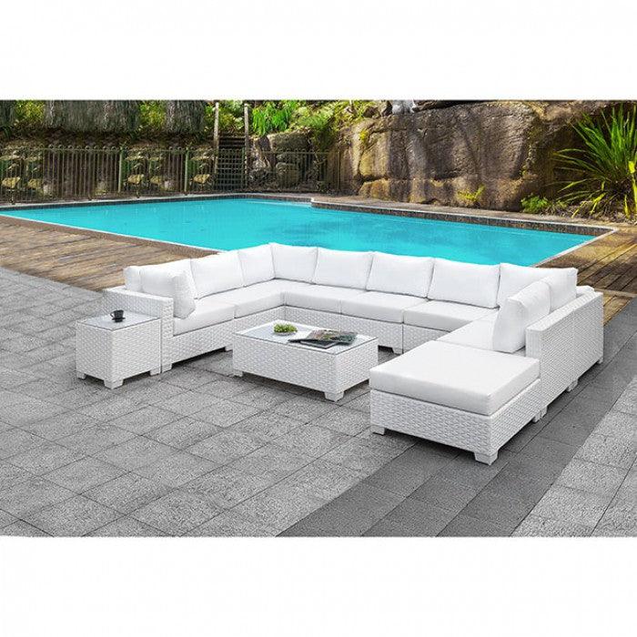 Somani CM-OS2128WH-SET2 U-Sectional + Coffee Table By Furniture Of AmericaBy sofafair.com
