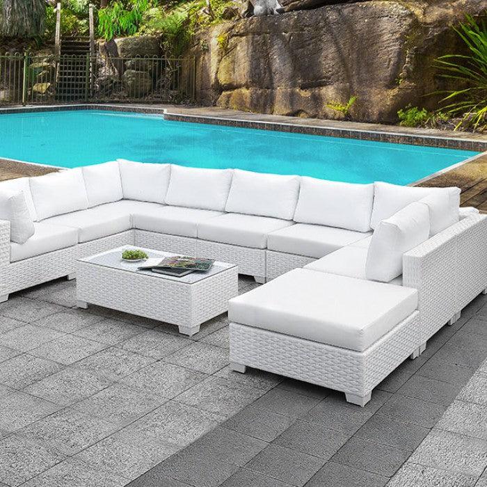 Somani CM-OS2128WH-SET2 U-Sectional + Coffee Table By Furniture Of AmericaBy sofafair.com