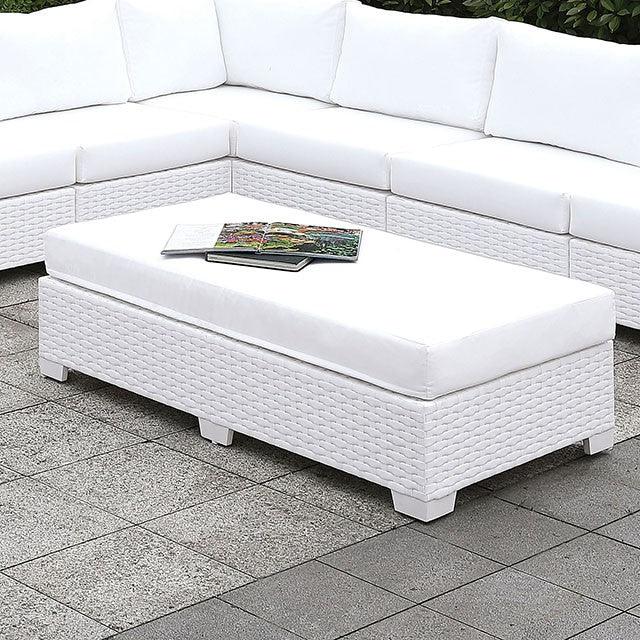 Somani CM-OS2128WH-SET9 White Contemporary Large L-Sectional + Bench By Furniture Of America - sofafair.com