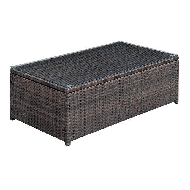 Ilona CM-OS2136-F Brown/Beige Contemporary Coffee Table By Furniture Of America - sofafair.com