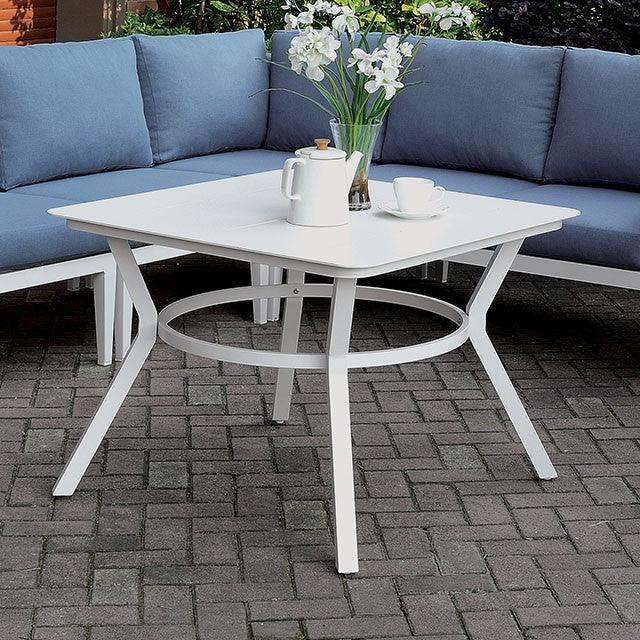 Sharon CM-OS2139-T White Contemporary Patio Table By Furniture Of America - sofafair.com