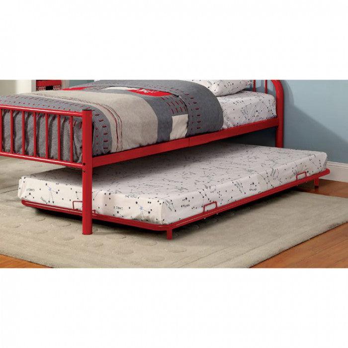 Rainbow CM-TR1032RD Red Contemporary Trundle By furniture of america - sofafair.com