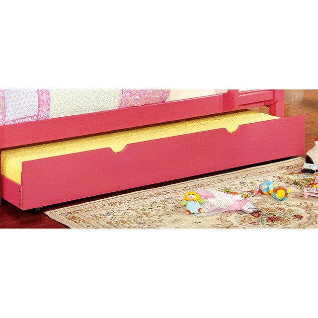 Omnus CM-TR452-PK Pink Transitional Trundle By Furniture Of America - sofafair.com