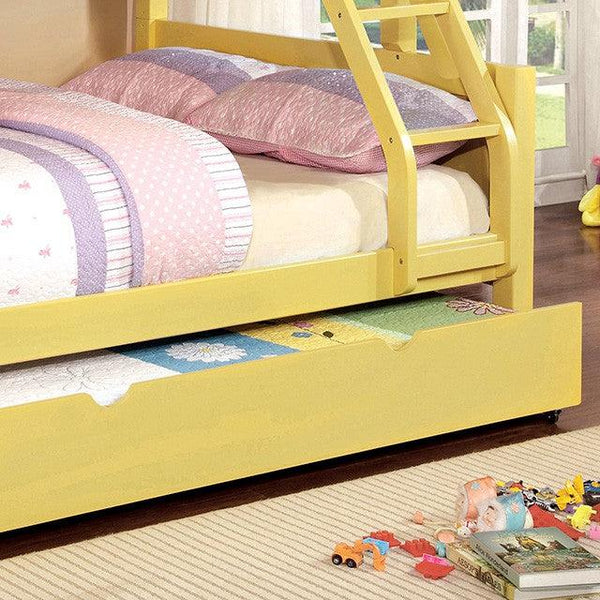 Omnus CM-TR452-YW Yellow Transitional Trundle By Furniture Of America - sofafair.com
