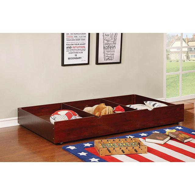 Grano CM-TR453-CH Cherry Transitional Trundle By Furniture Of America - sofafair.com