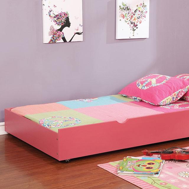 Grano CM-TR453-PK Pink Transitional Trundle By Furniture Of America - sofafair.com