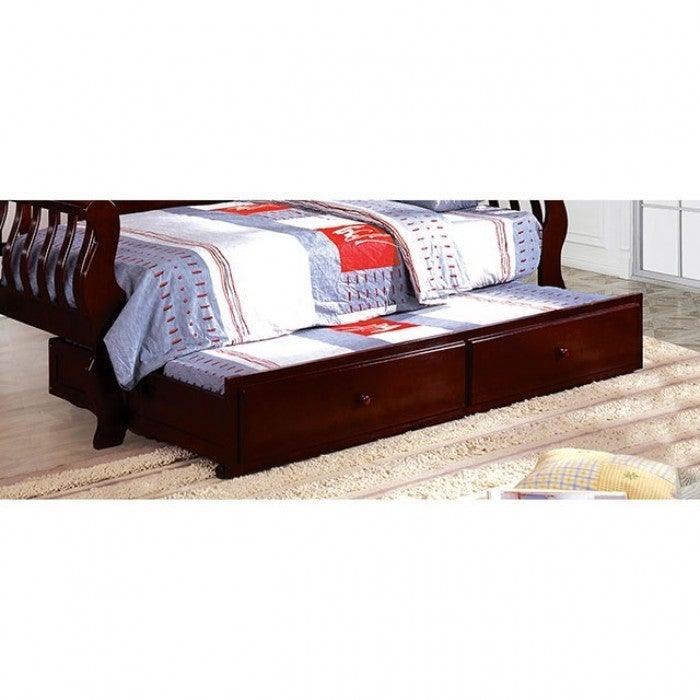 Charlotte CM1625CH-T Cherry Cottage Trundle By furniture of america - sofafair.com