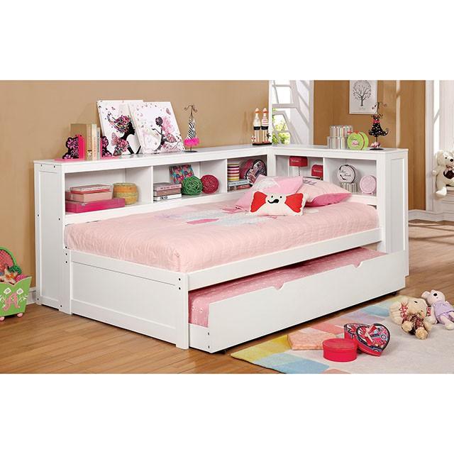 Frankie CM1738WH White Transitional Daybed By Furniture Of America - sofafair.com