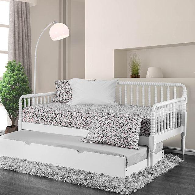 Linda CM1741WH White Traditional Twin Daybed By Furniture Of America - sofafair.com