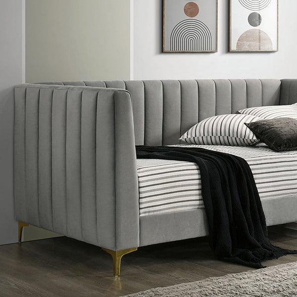 Neoma CM1930LG Light Gray Contemporary Daybed By Furniture Of America - sofafair.com