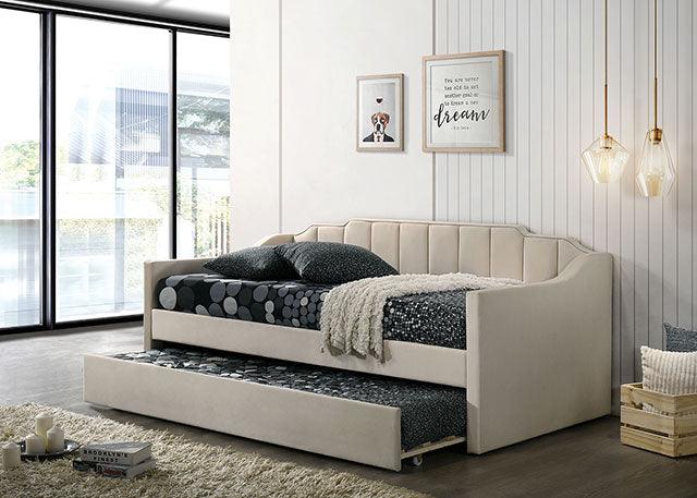 Kosmo CM1931BG Beige Contemporary Daybed By Furniture Of America - sofafair.com