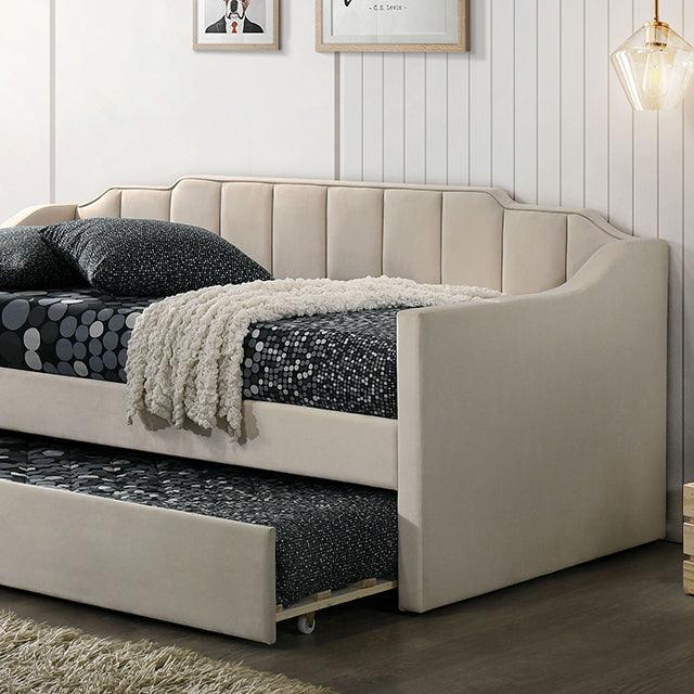 Kosmo CM1931BG Beige Contemporary Daybed By Furniture Of America - sofafair.com