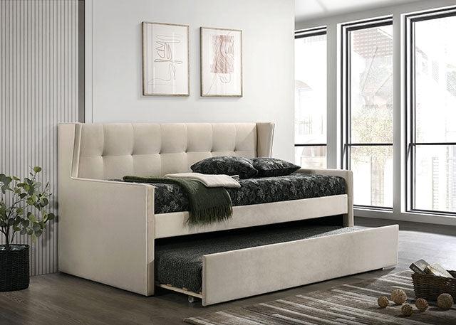 Pirene CM1932BG Beige Contemporary Daybed By Furniture Of America - sofafair.com