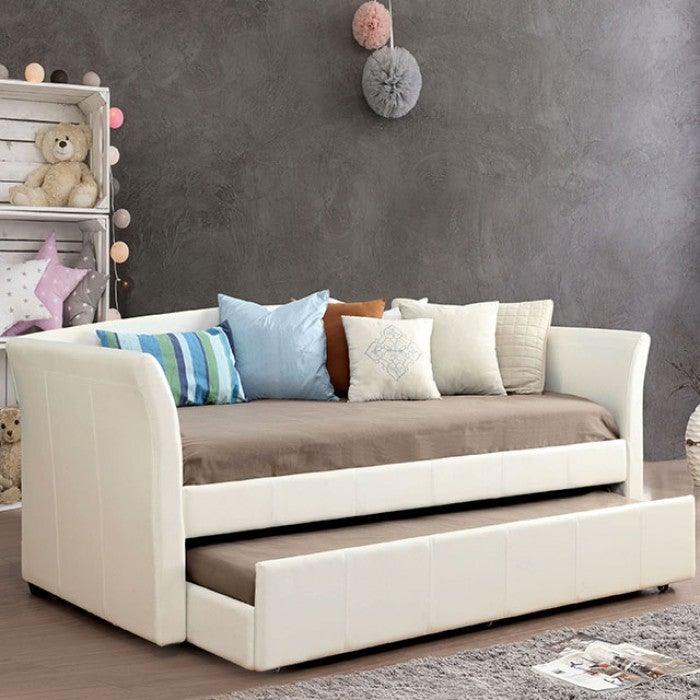 Delmar CM1956WH White Contemporary Daybed By furniture of america - sofafair.com