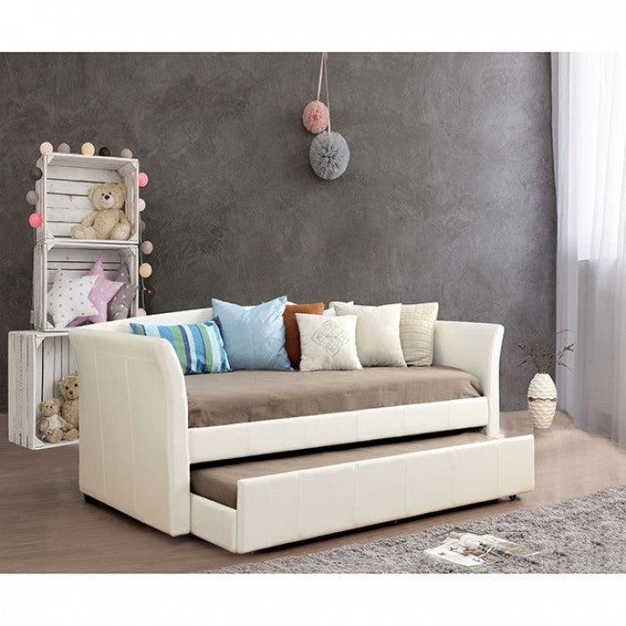 Delmar CM1956WH White Contemporary Daybed By furniture of america - sofafair.com