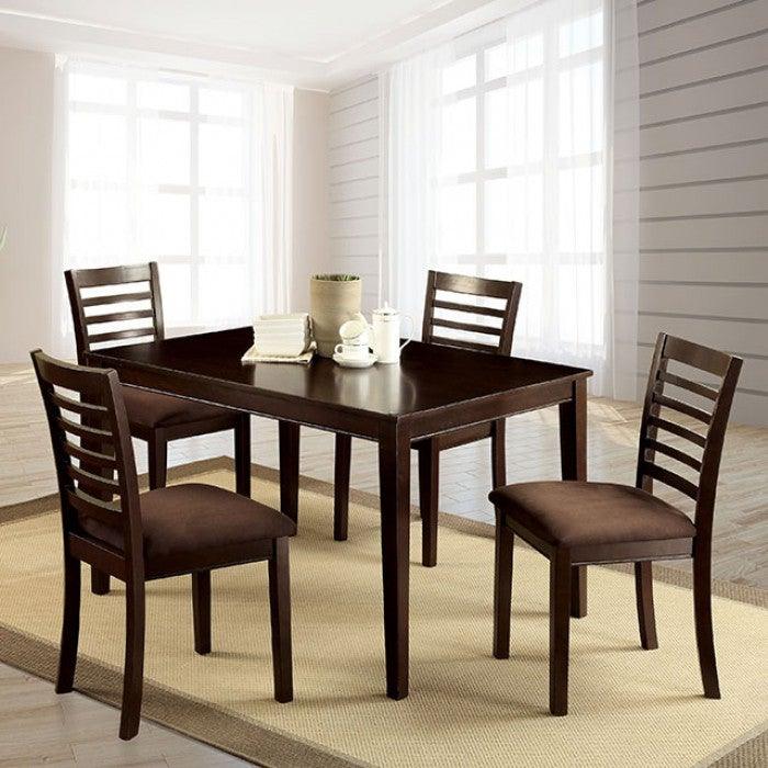 Eaton CM3001T-5PK Espresso Transitional 5 Pc. Dining Table Set ...