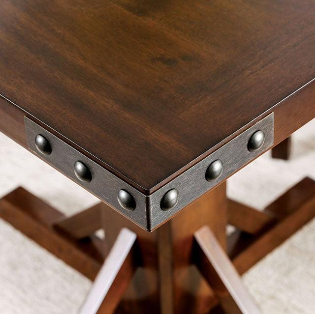Glenbrook CM3018PT Brown Cherry Industrial Counter Ht. Table By Furniture Of America - sofafair.com