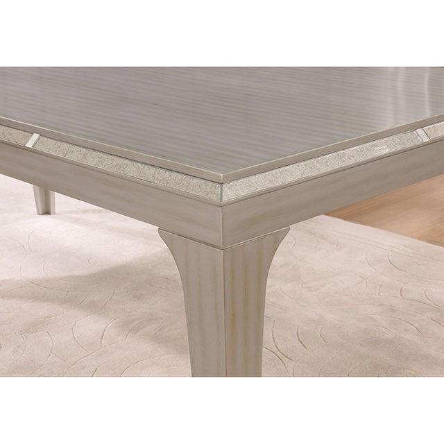Diocles CM3020T Silver/Gray Transitional Dining Table By Furniture Of America - sofafair.com