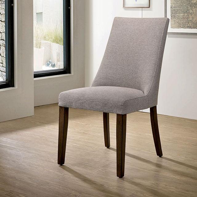 Woodworth CM3114SC-2PK Walnut Rustic Padded Side Chair (2/Ctn) By Furniture Of America - sofafair.com