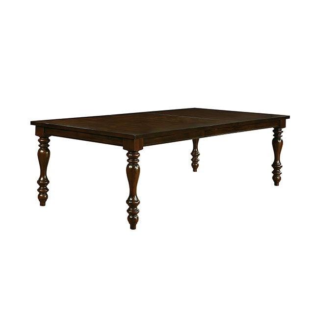 Hurdsfield CM3133T Antique Cherry/Beige Transitional Dining Table By Furniture Of America - sofafair.com
