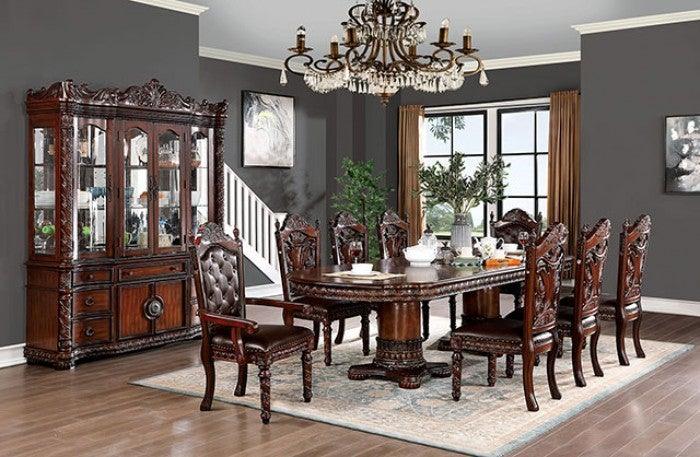 Canyonville CM3144SC Brown Cherry/Dark Brown Traditional Side Chair (2/Box) By furniture of america - sofafair.com