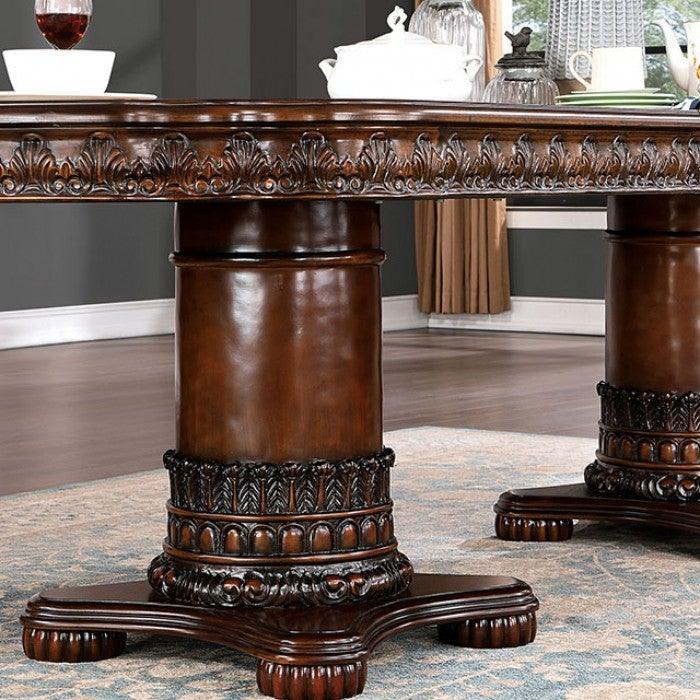 Canyonville CM3144T Brown Cherry Traditional Dining Table By furniture of america - sofafair.com