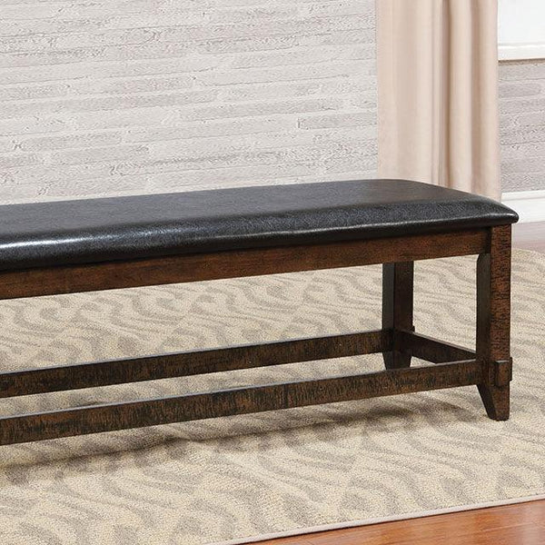 Meagan CM3152BN Brown Cherry/Espresso Transitional Bench By Furniture Of America - sofafair.com