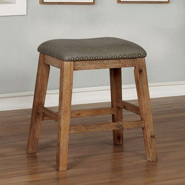 Lana CM3153NT-ST Weathered Natural Tone/Gray Rustic Counter Ht. Barstool By furniture of america - sofafair.com