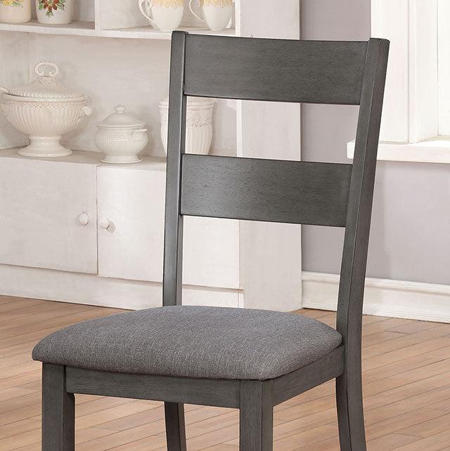 Juniper CM3162SC-2PK Gray Transitional Side Chair (2/Ctn) By Furniture Of America - sofafair.com