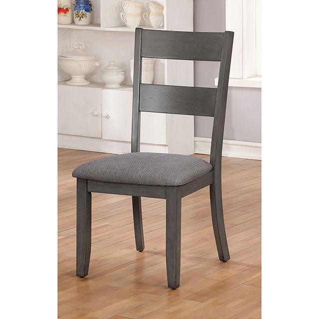 Juniper CM3162SC-2PK Gray Transitional Side Chair (2/Ctn) By Furniture Of America - sofafair.com