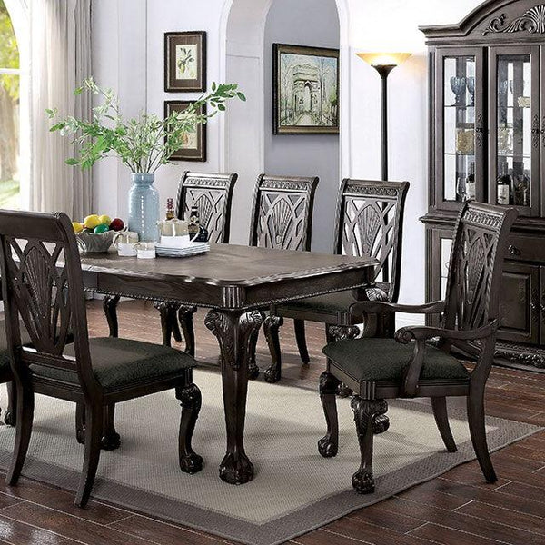 Petersburg CM3185DG-T Dark Gray Traditional Dining Table By Furniture Of America - sofafair.com