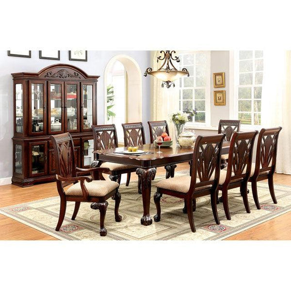 Petersburg CM3185T Cherry Traditional Dining Table By Furniture Of America - sofafair.com