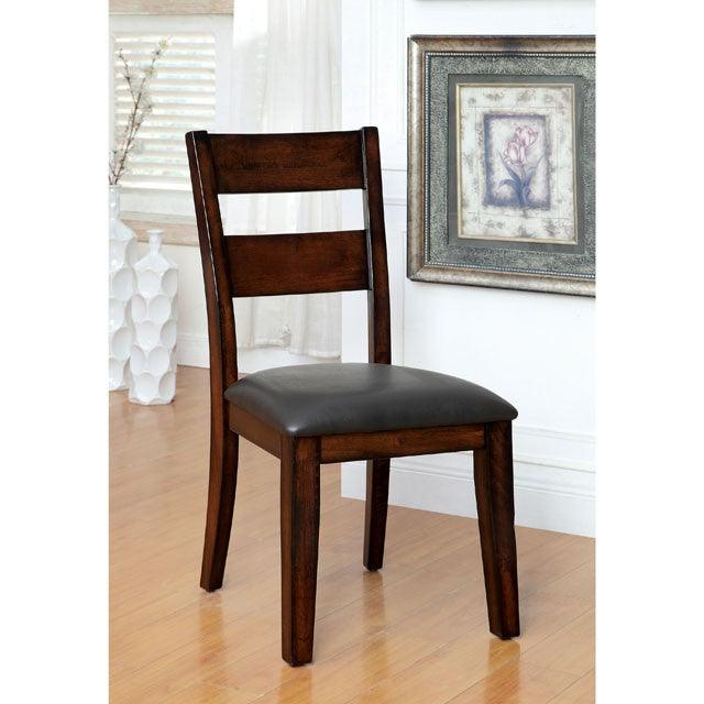 Dickinson CM3187SC-2PK Dark Cherry Transitional Side Chair (2/Box) By Furniture Of America - sofafair.com