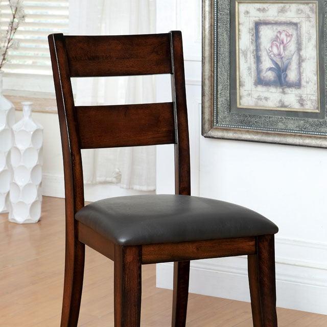 Dickinson CM3187SC-2PK Dark Cherry Transitional Side Chair (2/Box) By Furniture Of America - sofafair.com