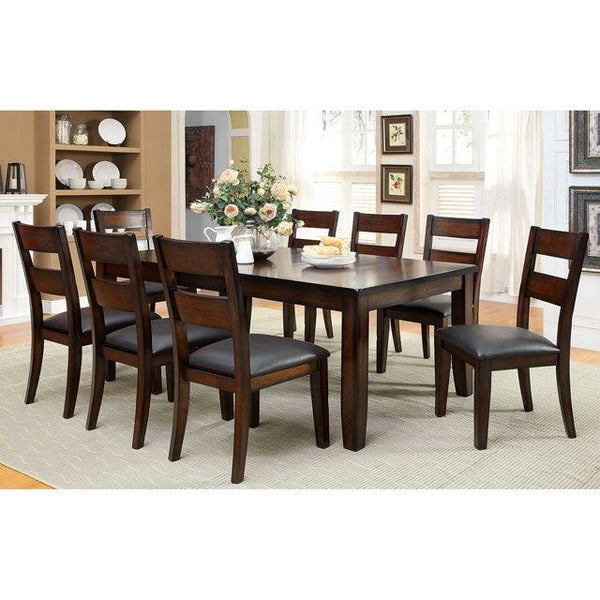 Dickinson CM3187T Dark Cherry Transitional Dining Table By Furniture Of America - sofafair.com