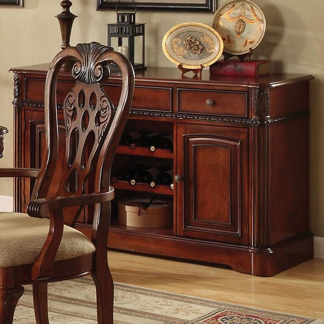 Georgetown CM3222T Cherry Traditional Formal Dining Table By Furniture Of America - sofafair.com