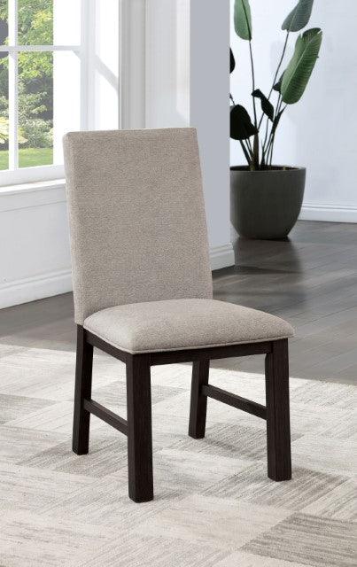 Umbria CM3252BK-SC-2PK Antique Black/Gray Transitional Side Chair By Furniture Of America - sofafair.com